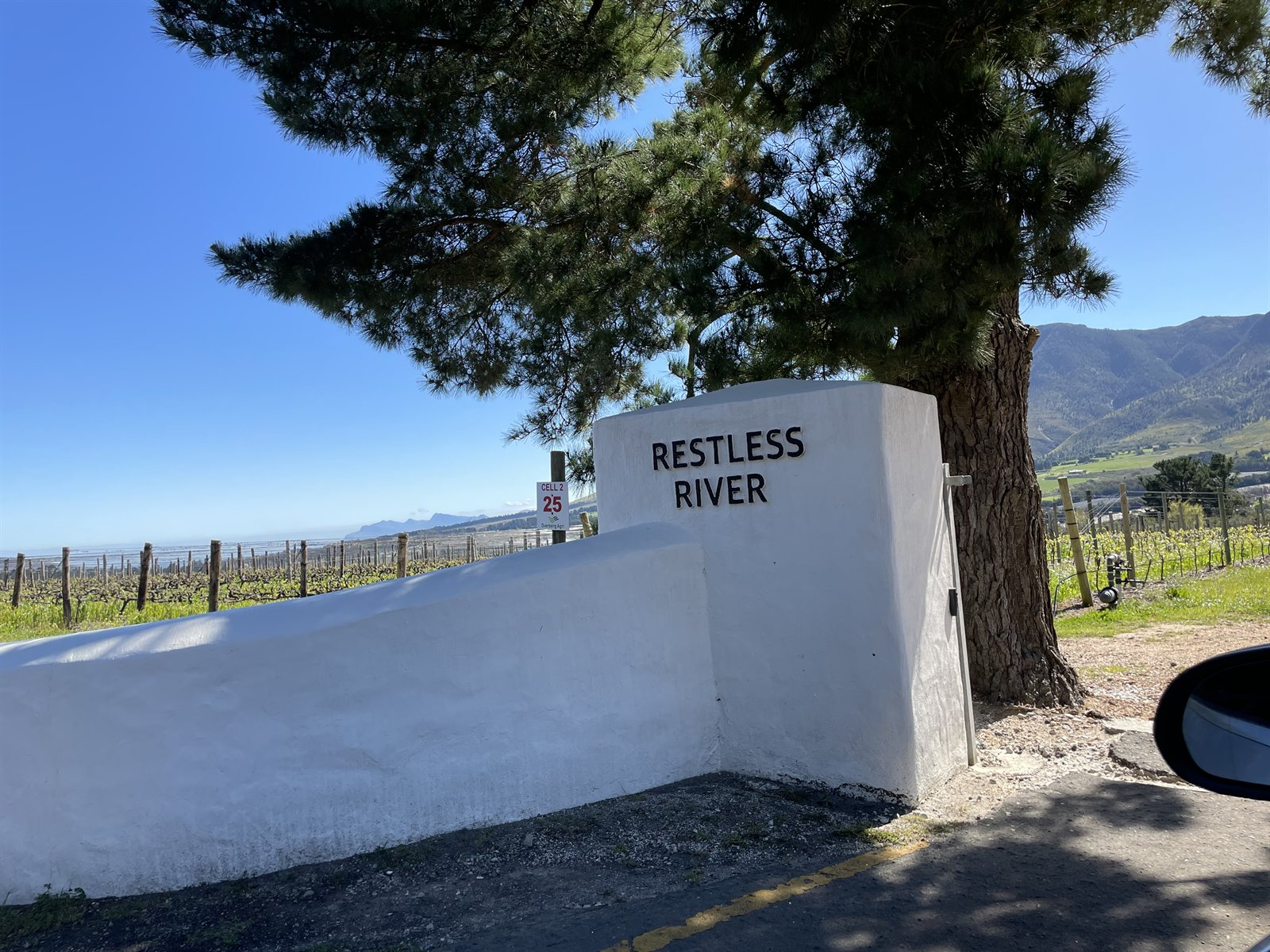 Entrance to Restless River Vineyards, Hemel-en-Aarde